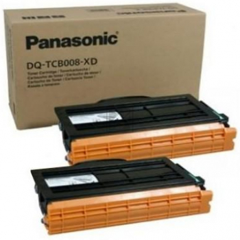 Original Panasonic DQ-TCB008XD Toner Schwarz 2er Set