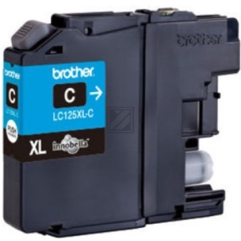 Original Brother LC125XL-C Tinte Cyan XXL