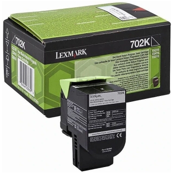 Original Lexmark 70C20K0 / NO702K Toner Schwarz