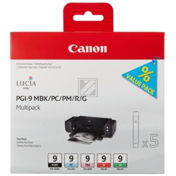 Original Canon 1033B011 / PGI-9 Tinte5er Set