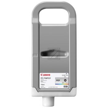 Original Canon 6691B001 / PFI-706PGY Tinte light Gray