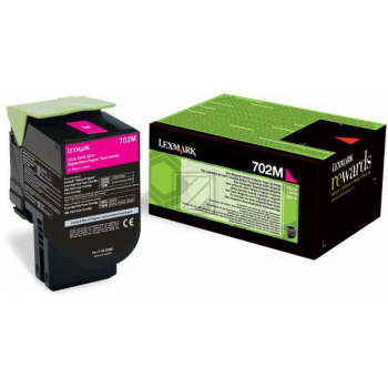 Original Lexmark 70C20M0 / NO702M Toner Magenta