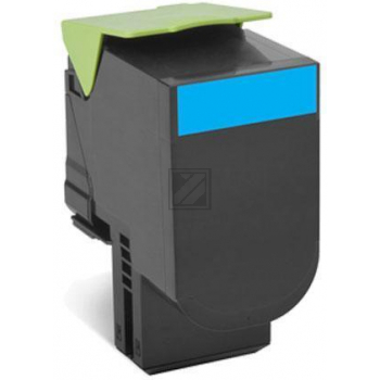 Original Lexmark 80C2SC0 / NO802SC Toner Cyan XXL