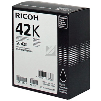 Original Ricoh 405836 / GC 42K Gelkartusche Schwarz