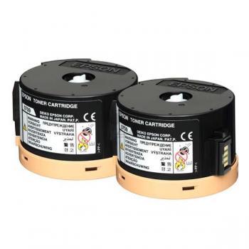 Original Epson C13S050710 / S050710 Toner Schwarz 2er Set
