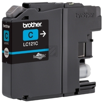 Original Brother LC121C Tinte Cyan