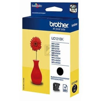 Original Brother LC121BK Tinte Schwarz