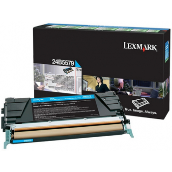 Original Lexmark 24B5579 Toner Cyan
