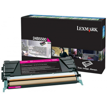 Original Lexmark 24B5580 Toner Magenta