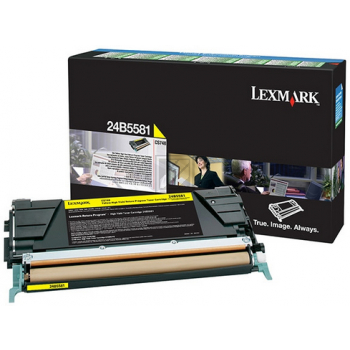 Original Lexmark 24B5581 Toner Gelb