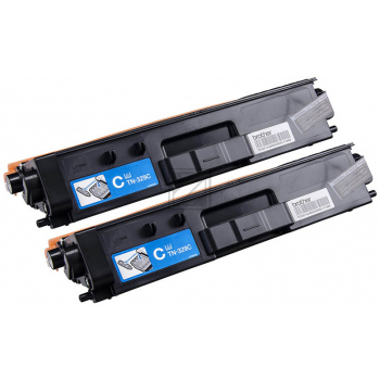 Original Brother TN-329C 2PK Toner Cyan 2er Set