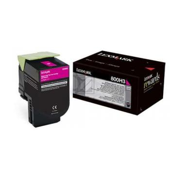 Original Lexmark 80C0H30 / NO800H3 Toner Magenta XXL