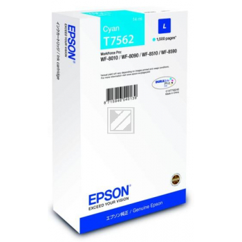 Original Epson C13T756240 / T7562 Tinte Cyan
