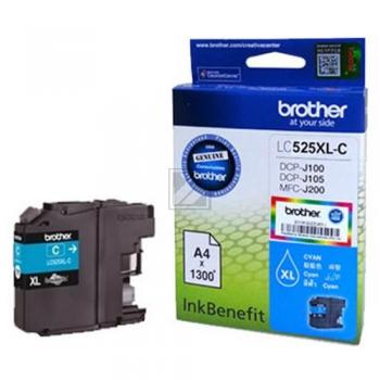 Original Brother LC-525XL-C Tinte Cyan XL