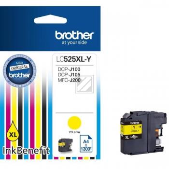 Original Brother LC-525XL-Y Tinte Gelb XL