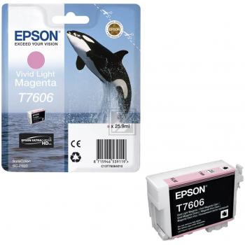 Original Epson C13T76064010 / T7606 Tinte Magenta (Hell)