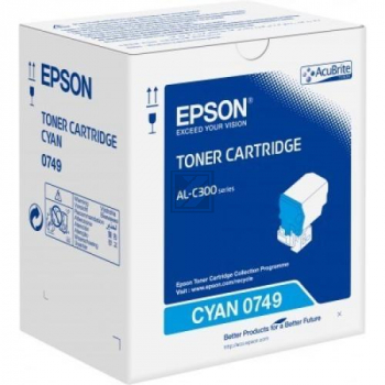 Original Epson C13S050749 / 0749 Toner Cyan