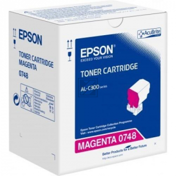 Original Epson C13S050748 / 0748 Toner Magenta