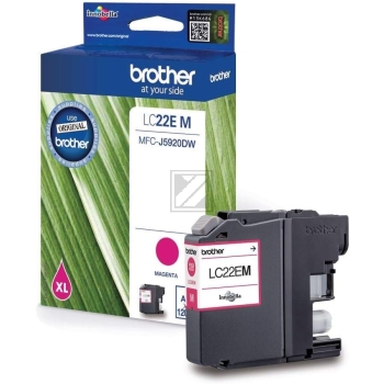 Original Brother LC-22 E M Tinte Magenta
