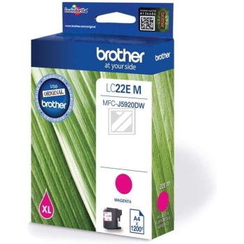 Original Brother LC-22 E M Tinte Magenta