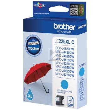 Original Brother LC-22 E C Tinte Cyan