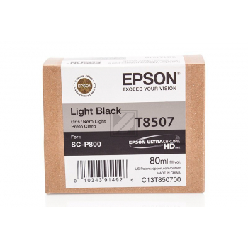 T8507 | 80ml, Epson Tintenpatrone, light black
