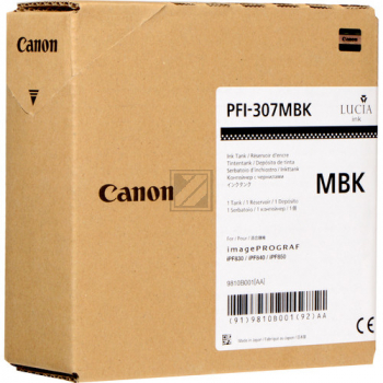 PFI307MBK | 330ml, CANON Tintenpatrone, matte schwarz