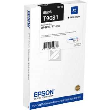 Original Epson C13T908140 / T9081 Tinte Schwarz