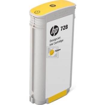 HP Tintenpatrone gelb HC (F9J65A, 728)