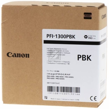 Original Canon 0811C001 / PFI-1300PBK Tinte Light Schwarz
