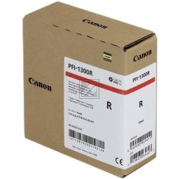 Original Canon 0819C001 / PFI-1300R Tinte Rot