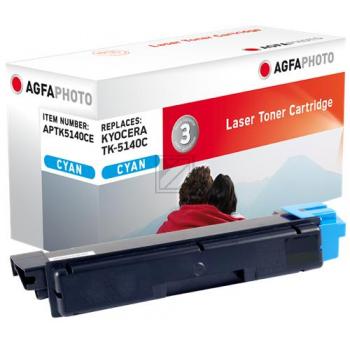 APTK5140CE AP KYOCERA TK5140C Ecosys Toner cyan rebuilt 5000Seiten