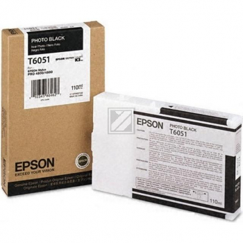 Original Epson C13T605100 / T6051 Tinte Foto Schwarz