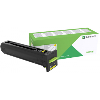 Original Lexmark 72K2XY0 Toner Gelb