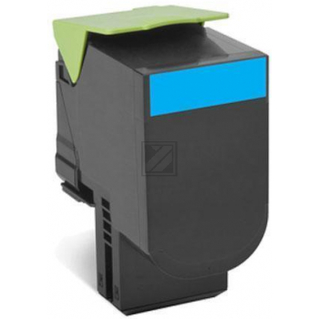 Original Lexmark 80C0X20 / NO800X2 Toner Cyan