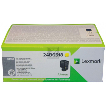 Original Lexmark 24B6518 Toner Gelb