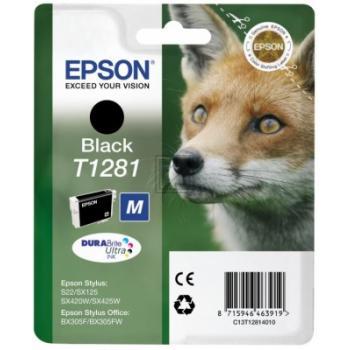 Original Epson C13T12814012 / T1281 Tinte Schwarz