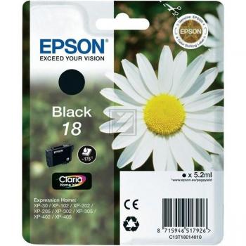 Original Epson C13T18014012 / 18 Tinte Schwarz