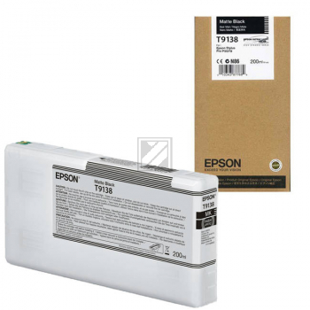 Epson Tintenpatrone schwarz matt (C13T913800, T9138)
