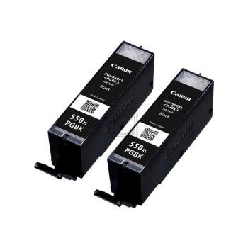 Original Canon 6431B005 / PGI-550PGBKXL Tinte Schwarz XL 2er Set