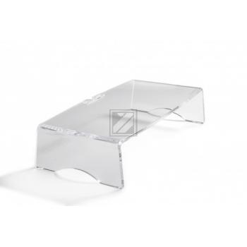 BNEQR90 BAKKER Q-riser 90 Monitorstaender 15kg einzeln transparent