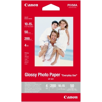 Canon Fotopapier glnzend 50 Blatt 10 x 15 cm 200 g/m (0775B081)