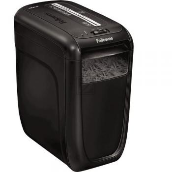 FELLOWES 60CS AKTENVERNICHTER SCHWARZ 4606101 Partikelschnitt 4x50mm P4 10Blt