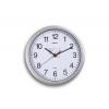 MAUL Wanduhr/Quarzuhr MAULrun, Durchmesser: 250 mm, silber