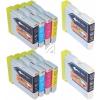 10 Compatible Ink Cartridges to Brother LC970 / LC1000  (BK, C, M, Y) (4|2|2|2)