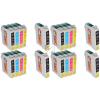 20 Compatible Ink Cartridges to Epson T0711 - T0714  (BK, C, M, Y)