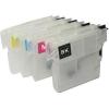 4 Compatible Refill Cartridges to Brother LC985  (BK, C, M, Y)