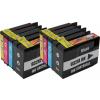 8 Compatible Ink Cartridges to HP HP932 + HP933  (BK, C, M, Y)