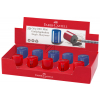 FABER-CASTELL Einfachspitzdose GRIP 2001 Mini, blau/rot