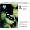 Original HP P2V37A91 / 91 Tinte Cyan, Magenta 3er Set
